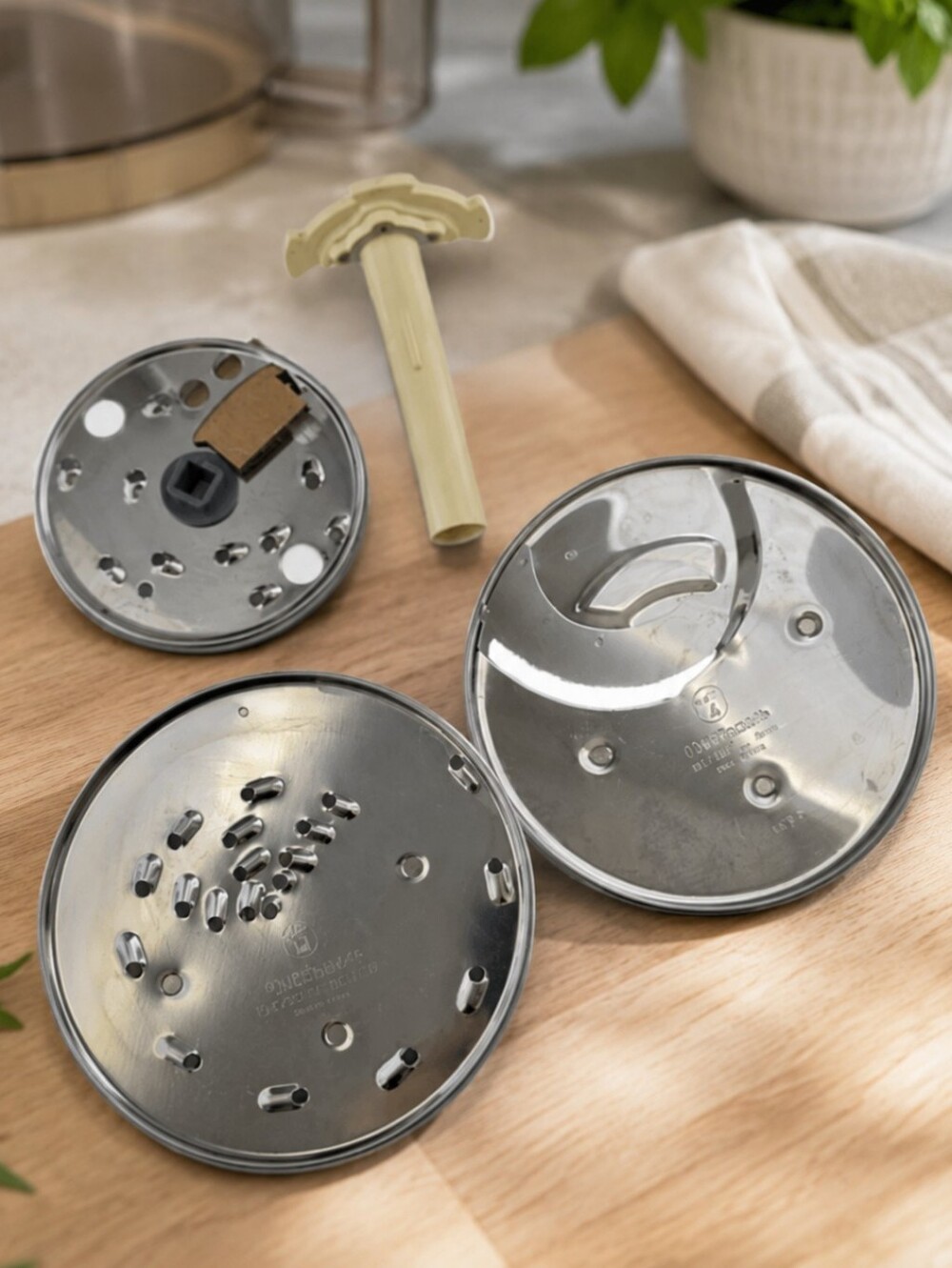 OEM Cuisinart DLC-7 Replacement Discs & Stem DLC-044TX DLC-037TX Set